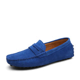 AIDASE  -  Large Size Men's Casual Bean Bean Shoes Faux Suede Cowhide Lazy Shoes Breathable Rubber Sole Comfortable Low Cut Slip-On aidase-shop