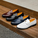 AIDASE  -  Men's Genuine Leather Loafers Handmade Casual Shoes High Quality Moccasins Slip on Walking Flats Versatile Male Business Shoes aidase-shop