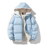 Aidase Puffer Jacket Men Thick Warm Winter Jacket Men Solid Parkas Unisex Hooded Coats Outwear Fashion Casual Couple Clothing Top aidase-shop