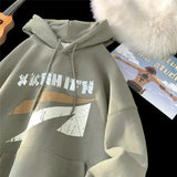 Aidase Autumn Winter New Hoodies for Men Oversized Hoodie Sweatshirt Letter Graphic Hip Hop Loose Casual Tops Simple Harajuku Hooded aidase-shop