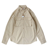 Aidase Thicken Washed Original Cotton Men's Shirts Retro American Loose Tops for Men Spring Autumn Japan Casual Blouse Clothes Pocket aidase-shop