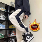 AIDASE  -  Thickened Fleece Men's Winter Casual Pants Cuffed Sports Sweatpants Corduroy Men's Trousers Autumn Winter Style Comfortable Loos aidase-shop