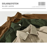 Aidase 110kg 4XL Cotton Men's Shirts 2024 Spring Autumn Fashion Classic Blouses for Youth Men Casual Loose Male Cargo Tops Shirtcoat aidase-shop