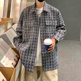 AIDASE  -  trendy men's jacket Metal Snap Design 2025 summer new pocket decoration lapel long sleeve men coats fashion tops 21E6542 aidase-shop