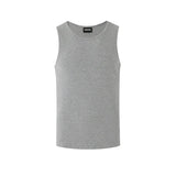 AIDASE  -  Summer New Men Tide Round Collar Vest Slim Sleeveless T-shirts Korean 100% Cotton Camisole Streetwear Chic Waistcoat HK5155 aidase-shop