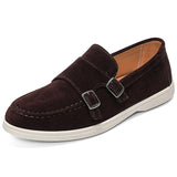 AIDASE  -  Fashion Men's Casual Shoes Suede Leather Men Classic British Style Tassels Loafers Moccasins Mens Outdoor Driving Flats aidase-shop