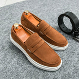 AIDASE  -  Classic Business Vulcanized Shoes Men Shoes Black Brown Outdoor Versatile Casual Business Walking Shoes Size 38-46 Men Shoes aidase-shop