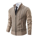 =Aidase 2024 New Men's Sweaters Autumn Winter Warm Zipper Cardigan Sweaters Man Casual Knitwear Sweatercoat male clothe aidase-shop