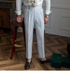 Aidase Italy Business Dress Pants Men High Quality Office Social Suit Pants Casual Wedding Groom Trousers Gray Pantaloni Uomo Casual aidase-shop