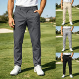 AIDASE  -  Men's Trousers Elastic Solid Color Work Casual Pants Business Formal Pants Taupe Pants aidase-shop