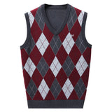 Aidase Unisex, New Autumn and Winter Warm Vest, Men's Stylish Slim-fit V-neck Sweater.stretch ，S-3XL Student Sweater aidase-shop