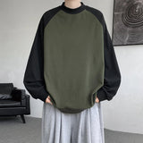 AIDASE  -  Spring Autumn New Casual Sweatshirts Men Harajuku Loose Streetwear Hoodies Male O-Neck Patchwork Pullover Hoody Plus Size M-8XL aidase-shop