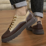 AIDASE  -  Fashionable Urban Thick Soled Anti Slip Workwear Shoes Branded Genuine Leather Business Oxford Shoes High-quality Soft Men Shoes aidase-shop