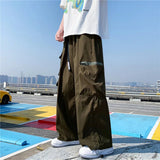 AIDASE  -  Japanese Overalls Men Functional Multi-pocket Pants Korean Urban Streetwear Trend High-end Elastic Waist Lace Casual Trousers aidase-shop