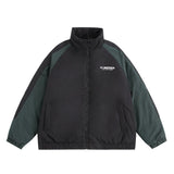 Aidase Men's Contrast Color Parka Japanese Thickened Warm Couple Casual Cotton Jacket Versatile Street Harajuku Stand Collar Loose Coat aidase-shop