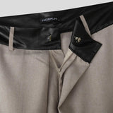 AIDASE  -  Men Wide Leg Pants Patchwork Pleated Joggers Loose Casual Trousers Men Streetwear Fashion Leisure Male Long Pants S-5XL aidase-shop
