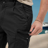 AIDASE  -  Men's Cargo Jogger Pants Multi Pocket Elastic Waist Casual Trousers aidase-shop