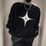 Aidase Fashion O-Neck All-match Spliced Zipper Sweaters Men's Clothing 2024 Autumn Winter New Loose Korean Pullovers Young Style Tops aidase-shop