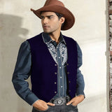 39.93Aidase Denim Vest Men's Suede Leather Suit Casual Western Cowboy Waistcoat Custom Colour Prom Man Clothing Punk Sleeveless Jacket aidase-shop