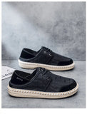AIDASE  -  Men's Two-Way Wear Driving Shoes Slip-On Beijing Style Casual Fishing Boat Shoes Breathable Low Cut Comfortable All-Season aidase-shop