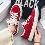 AIDASE  -  Clean Minimal Men Vulcanized Shoes Ventilated Outer Layer, Cozy Wearing Feel Classic All-Match Street Casual Sneaker aidase-shop