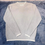 AIDASE  -  New Fashion Autumn Winter Male Clothes Men's Solid Color Casual Trendy Basic O-neck Long Sleeve Knitted Wool Pullover Sweaters aidase-shop