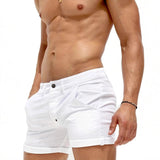 AIDASE  -  Men's Tight Denim Shorts, Summer Sexy Casual Elasticated Shorts, Suitable for Beach Vacations or Daily Wear Shorts for Men aidase-shop