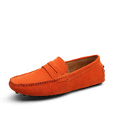 AIDASE  -  Large Size Men's Casual Bean Bean Shoes Faux Suede Cowhide Lazy Shoes Breathable Rubber Sole Comfortable Low Cut Slip-On aidase-shop