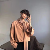 Aidase Japanese Fashion High-end White Shirts Men Women Korean Version 2024 New Trendy Design Solid Color Handsome Long-sleeved Tops aidase-shop