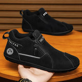 AIDASE  -  Men's Casual Slip-On Work Shoes Lightweight Spring Autumn Winter Seasonal Flat Bottom Sports Shoes Comfortable All-Match Bean... aidase-shop
