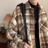 AIDASE  -  Casual sports fashion spring and autumn Japanese and Korean lapel jacket autumn boys woolen internet celebrity couple jacket aidase-shop