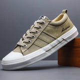 AIDASE  -  New Men's Canvas Shoes Lace Up Spring and Summer Casual Low top Cloth Breathable Korean Fashion Canvas Shoes SS26118 aidase-shop