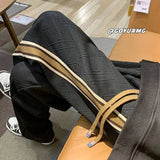 Aidase Extra Large American Trendy Brand Casual Pants Men's Trendy Versatile Sanitary Pants Loose Straight Leg Sports Pants aidase-shop
