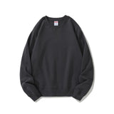 AIDASE  -  Autumn New Heavy 360g Hoodies Men 100% Cotton Casual Minimalist Sweatshirt O-Neck Triangle Line Solid Sports Basic Pullover Tops aidase-shop