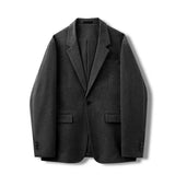 Aidase Korean Fashion Men's Casual Woolen Suit Jacket Autumn Winter New Style Slim Small Suit Trendy Business Formal Wear Aesthetic aidase-shop