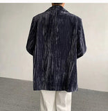 AIDASE  -  Spring Autumn New Men's Tide Korean Style Velvet Long Sleeve Blazer Niche Chic Casual Padded Shoulder Suit-Coats Ins W10344 aidase-shop