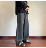 AIDASE  -  American Retro Casual Pants Men Summer Thin Breathable Cool Trendy Loose Straight Leg Floor-Length Long Pants Men aidase-shop