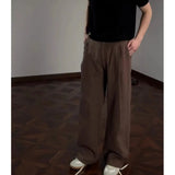 AIDASE  -  Old Money Style Linen Casual Pants for Men, Summer Thin Breathable Lightweight, High Waist, Straight Wide Leg, Micro Flare Suit aidase-shop