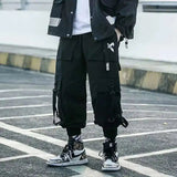 AIDASE  -  Spring Autumn New Pockets Cargo Pants Tactical Overalls Men's Tide Dark Fashion Casual Leggings Hip Hop Sweatpants aidase-shop