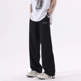 AIDASE  -  Ice Silk Men Casual Pants Loose Summer Thin Quick Drying Sports Solid Casual Draping Wide Leg Pants Preppy Hip Hop Trousers aidase-shop