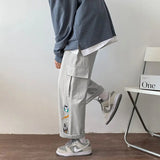 AIDASE  -  Men Fashionable Loose and Versatile Trend Korean Version Straight Wide-leg Pants Spring and Autumn Style aidase-shop