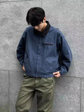 Aidase Vintage American Detroit Jacket Men Women Retro Solid Loose Cargo Coat Washed Cotton Casual Bomber Jacket Spring Autumn Top aidase-shop