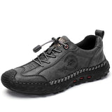 52.74Aidase Handmade Leather Casual Men Shoes Summer Hot Sale Breathable Non-Slip Men Loafers High End Wear-Resistant Flat Men Driving Shoes aidase-shop