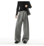 AIDASE  -  Trend New Men Casual Trousers 2025 Autumn Fashion Solid Color Straight-leg All-match Male Pants Loose Menswear Tide 21E7546 aidase-shop