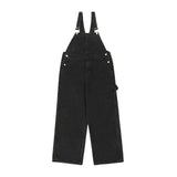 AIDASE  -  Autumn Large Size Jumpsuits Men'S High Street Cowboy Suspenders Couples Wear Overalls Men Women With Same Letter Pantalon Hommes aidase-shop
