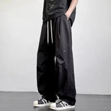 AIDASE  -  Spring and Autumn New Men's Casual Outdoor Work Pants Loose and Versatile Trendy Brand Straight Tube Wide Leg Long Pants Men's L aidase-shop