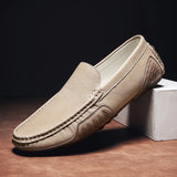 Aidase Genuine Leather Men Loafers New Driving Casual Shoes Luxury Brand Formal Moccasins Italian Comfy Slip on Boat Shoes Men's Shoes aidase-shop