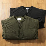 AIDASE  -  New Men's Loose Fit Cotton Jacket Inner Liner No Collar Outdoor Fashionable Outerwear American Military Style Workwear aidase-shop
