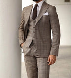 AIDASE  -  Classic 3 Piece Men Suits Coat Vest Pants Groom Business Suit Business Wedding Blazer Pants Prom Party Jacket Size Customized aidase-shop