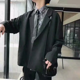 Aidase Jacket for Men Coats Party Black White Man Suits and Blazers Fashionable Luxury Designer New in Simple Breasted Vintage Clothing